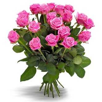 Букет «Первоклассные розовые розы»